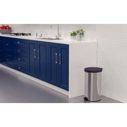 Lixeira com Pedal New em Aço Inox com Acabamento Polido 20 L - Tramontina 